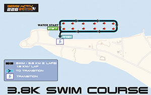 Enervon Activ 226 2014 3.8K Swim Course